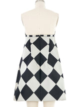 1994 Yeohlee Harlequin Strapless Dress Dress arcadeshops.com
