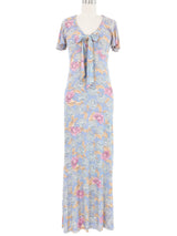 1970s Oops Flutter Sleeve Maxi Dress Dress arcadeshops.com