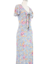 1970s Oops Flutter Sleeve Maxi Dress Dress arcadeshops.com