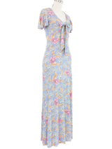1970s Oops Flutter Sleeve Maxi Dress Dress arcadeshops.com