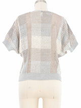 Greyscale Plaid Crochet Top Top arcadeshops.com