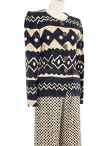 Yves Saint Laurent Printed Mudcloth Pant Suit Suit arcadeshops.com