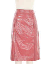 Bottega Veneta Terracotta Leather Skirt Skirt arcadeshops.com