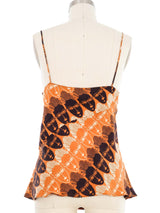 Mugler Mask Print Silk Tank Top arcadeshops.com