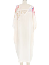 Sequin Accented Hand Painted Silk Dress Dress arcadeshops.com