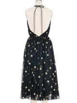 Galanos Polka Dot Silk Halter Dress and Shawl Suit arcadeshops.com