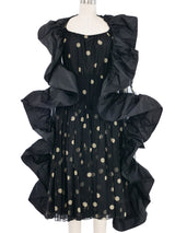 Galanos Polka Dot Silk Halter Dress and Shawl Suit arcadeshops.com