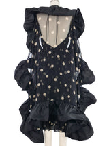 Galanos Polka Dot Silk Halter Dress and Shawl Suit arcadeshops.com