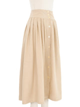 Raw Silk Midi Skirt Bottom arcadeshops.com