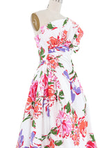 Arnold Scaasi Strapless Floral Gown Dress arcadeshops.com