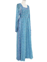 Raksha Metallic Embroidered Silk Caftan Dress arcadeshops.com