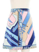 Averardo Bessi Printed Velvet Mini Skirt Bottom arcadeshops.com