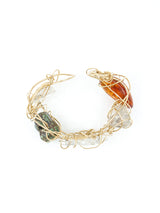 Kazuko Oshima 14k Gold Web Stone Cuff Accessory arcadeshops.com