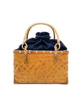 Woven Wicker Basket Tote Accessory arcadeshops.com