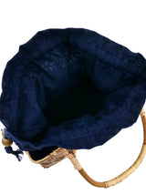 Woven Wicker Basket Tote Accessory arcadeshops.com