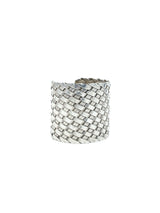 Sterling Silver Basketweave Cuff Accessory arcadeshops.com