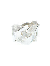 Textured Sterling Link Style Cuff Accessory arcadeshops.com