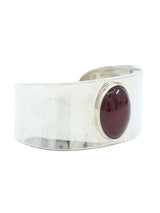 Carnelian Cabochon Sterling Cuff Accessory arcadeshops.com