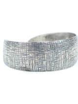 Crosshatched Sterling Cuff Accessory arcadeshops.com