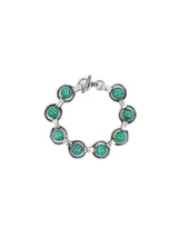 Banded Agate Sterling Link Bracelet Accessory arcadeshops.com