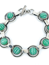 Banded Agate Sterling Link Bracelet Accessory arcadeshops.com