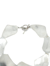 Danish Modernist Sterling Flat Link Bracelet Accessory arcadeshops.com