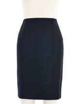 John Galliano Black Ruffle Back Skirt Bottom arcadeshops.com