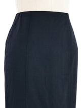 John Galliano Black Ruffle Back Skirt Bottom arcadeshops.com