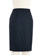 John Galliano Black Ruffle Back Skirt Bottom arcadeshops.com