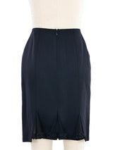 John Galliano Black Ruffle Back Skirt Bottom arcadeshops.com