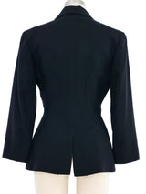 1990s Alaia Black Wool Blazer Jacket arcadeshops.com