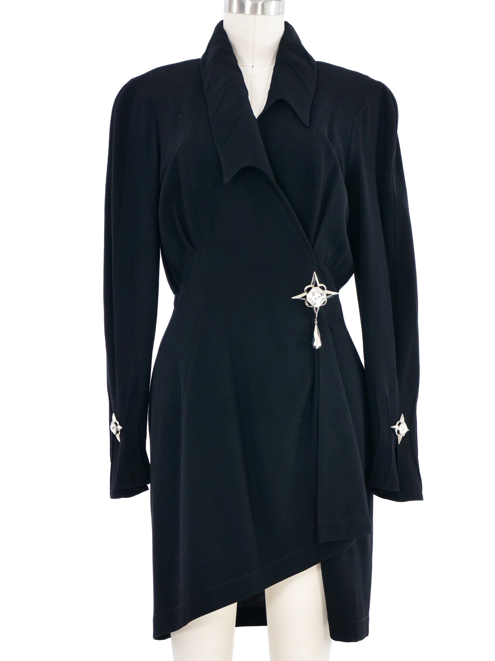 1995 Thierry Mugler Crystal Accented Mini Dress