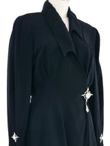 1995 Thierry Mugler Crystal Accented Mini Dress Dress arcadeshops.com