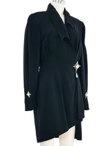 1995 Thierry Mugler Crystal Accented Mini Dress Dress arcadeshops.com