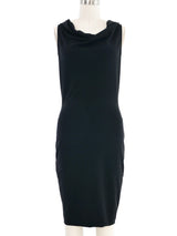Gucci Cowl Neck Ruched Black Dress Dress arcadeshops.com