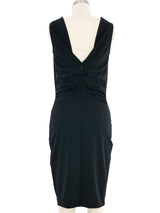 Gucci Cowl Neck Ruched Black Dress Dress arcadeshops.com