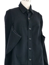 1996 Junya Watanabe Comme des Garcons Caped Blouse Top arcadeshops.com