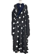 2022 Balenciaga Polka Dot Wrap Dress Dress arcadeshops.com