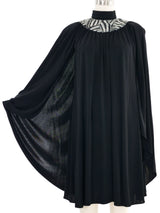 2014 Saint Laurent Embellished Cape Dress Dress arcadeshops.com