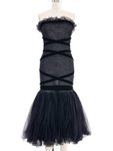Romeo Gigli Tulle Flare Dress Dress arcadeshops.com