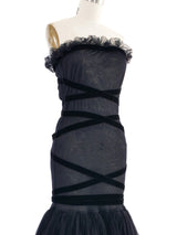 Romeo Gigli Tulle Flare Dress Dress arcadeshops.com