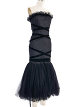 Romeo Gigli Tulle Flare Dress Dress arcadeshops.com