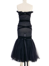 Romeo Gigli Tulle Flare Dress Dress arcadeshops.com