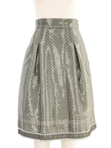 2009 Chanel Metallic Lace Underlay Skirt Bottom arcadeshops.com