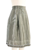 2009 Chanel Metallic Lace Underlay Skirt Bottom arcadeshops.com