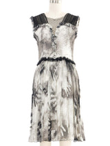 Rodarte Hand Print Gauze Dress Dress arcadeshops.com