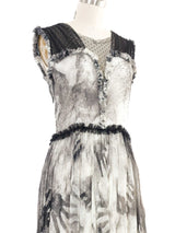 Rodarte Hand Print Gauze Dress Dress arcadeshops.com