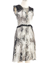 Rodarte Hand Print Gauze Dress Dress arcadeshops.com