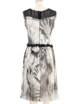 Rodarte Hand Print Gauze Dress Dress arcadeshops.com
