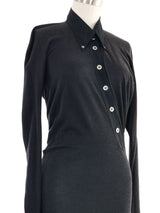 1997 Alexander McQueen Asymmetrical Knit Polo Dress Dress arcadeshops.com